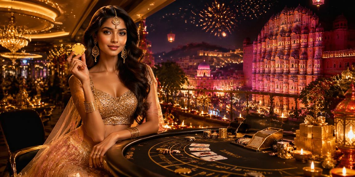 Diwali festival promotional celebrations with baccarat games in Jaipur
