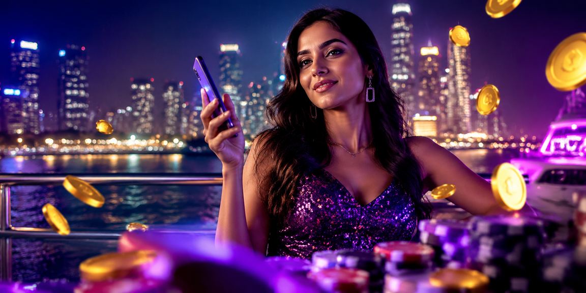 Mumbai city night with mobile payment concepts